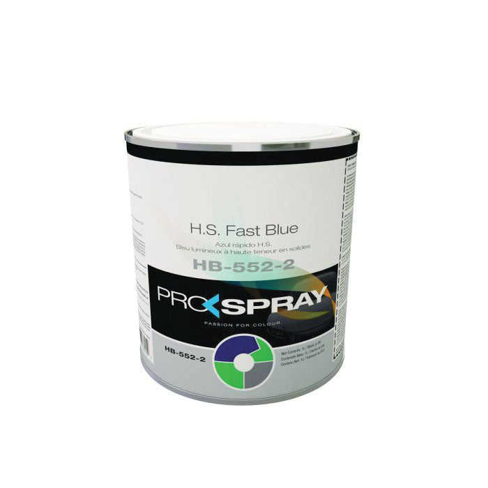Pro-Spray European Automotive Finishes HB-552-2 HS Toner, 1 L Can, Fast Blue