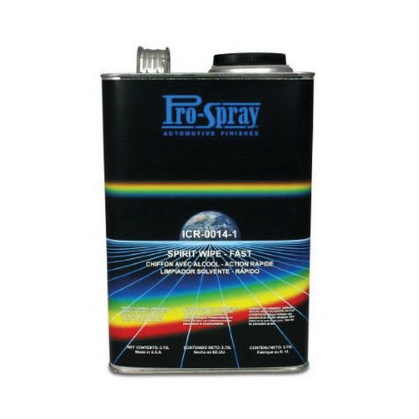 Pro-Spray European Automotive Finishes ICR-0014-1 National Rule Spirit Wipe, 1 gal Can, Liquid, Fast