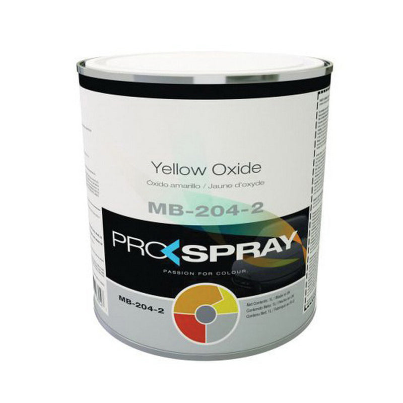 Pro-Spray European Automotive Finishes MB-204-2 Mixing Toner, 1 L Can, Yellow Oxide