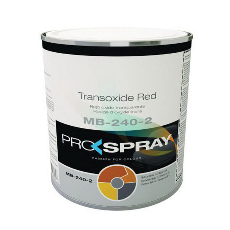 Pro-Spray European Automotive Finishes MB-240-2 Mixing Toner, 1 L Can, Transoxide Red