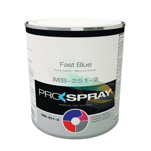 Pro-Spray European Automotive Finishes MB-251-2 Mixing Toner, 1 L Can, Fast Blue