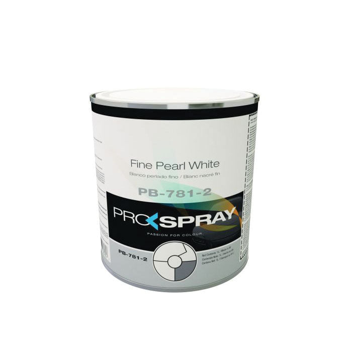 Pro-Spray European Automotive Finishes PB-781-2 Mixing Toner, 1 L Can, Fine Pearl White