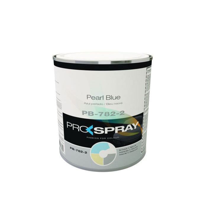 Pro-Spray European Automotive Finishes PB-782-2 Mixing Toner, 1 L Can, Pearl Blue Fine