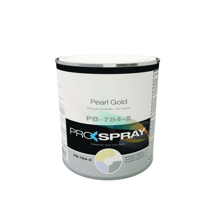 Pro-Spray European Automotive Finishes PB-784-2 Mixing Toner, 1 L Can, Pearl Gold