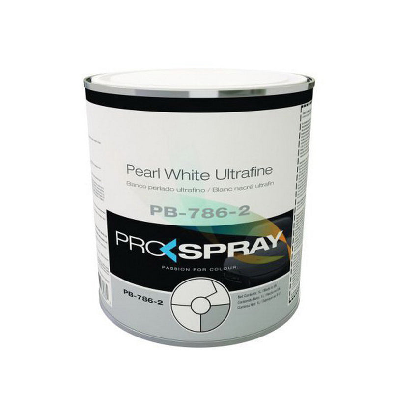 Pro-Spray European Automotive Finishes PB-786-2 Mixing Toner, 1 L Can, Pearl White Ultrafine