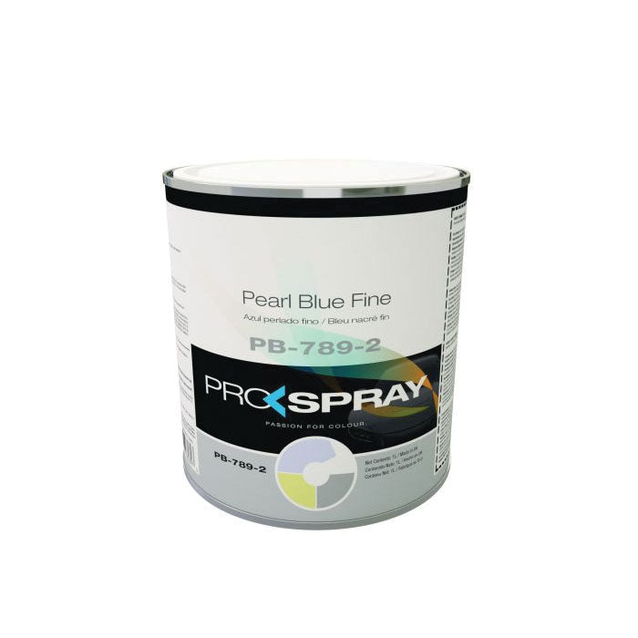 Pro-Spray European Automotive Finishes PB-789-2 Mixing Toner, 1 L Can, Pearl Blue Fine