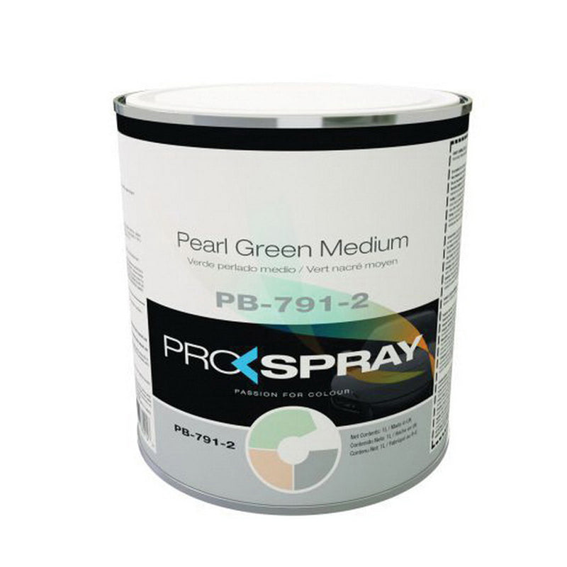 Pro-Spray European Automotive Finishes PB-791-2 Mixing Toner, 1 L Can, Pearl Green Medium