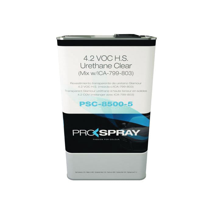 Pro-Spray European Automotive Finishes PSC-8500-5 High Solid Urethane Clear Coat, 5 L, High Solids C