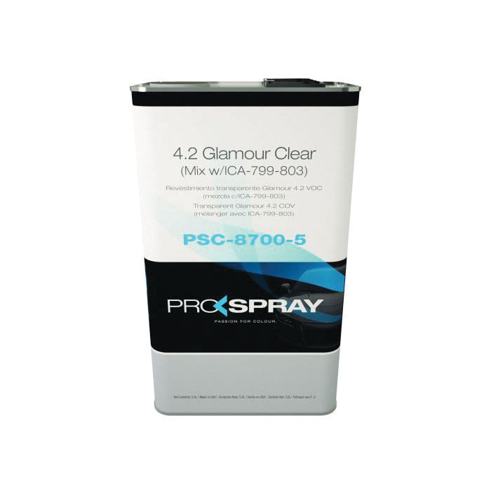 PROSPRAY® PSC-8700-5 Glamour Clear Coat, 5 L, Low Solids Content, 2:1 Mixing