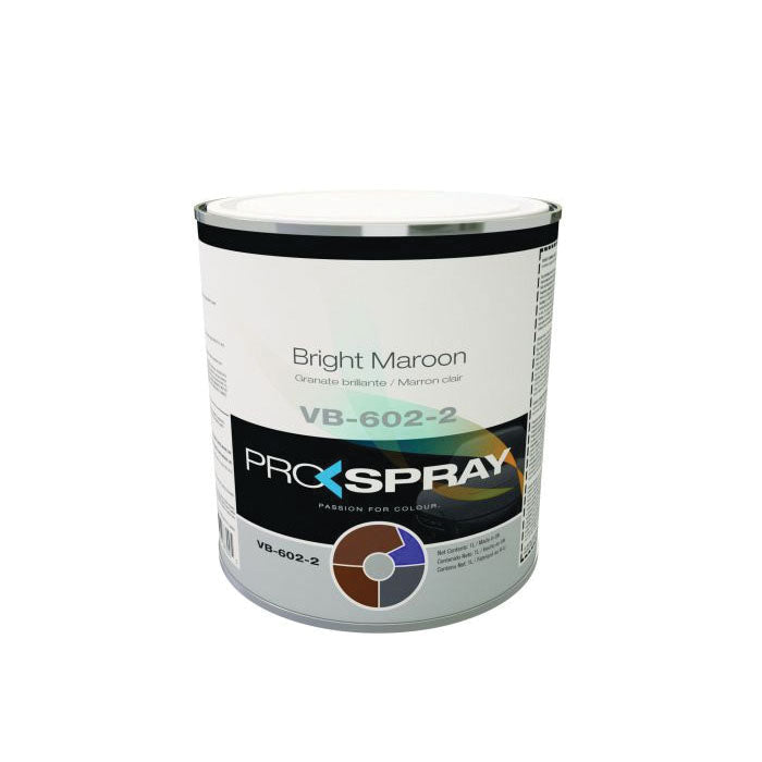 Pro-Spray European Automotive Finishes VB-602-2 VHS Toner, 1 L Can, Bright Maroon