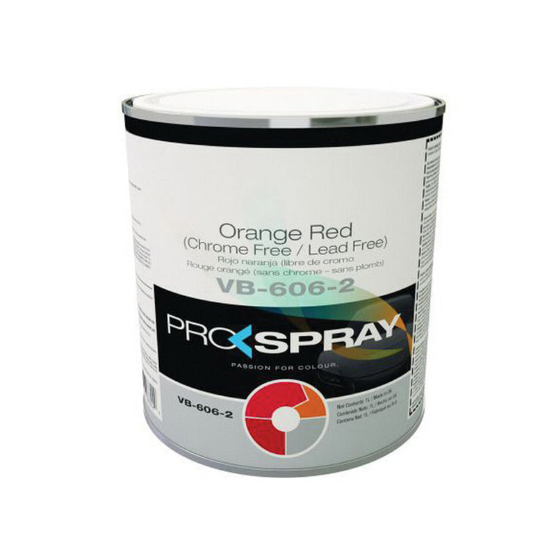 Pro-Spray European Automotive Finishes VB-606-2 VHS Toner, 1 L Can, Orange Red