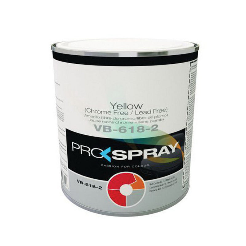 Pro-Spray European Automotive Finishes VB-618-2 VHS Toner, 1 L Can, Yellow
