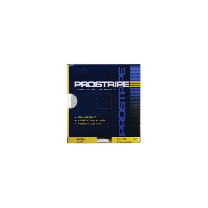 Prostripe R41008 Single Color Multiple Striping Tape, 150 ft x 3/16 in, White