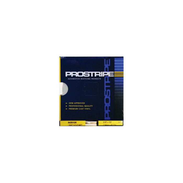 Prostripe R420105 Single Color Multiple Striping Tape, 150 ft x 5/16 in, Light Gold Metallic