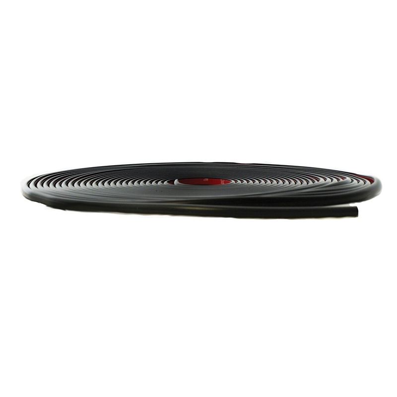 Half Round Wheel Well Molding 37-631, 20 ft Black, 3/8 in Width
