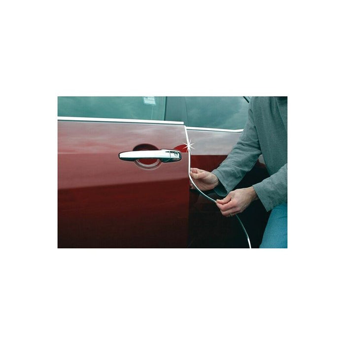 Protekto Trim 39-220 Full Size Door Edge Molding, 25 ft L, Chrome