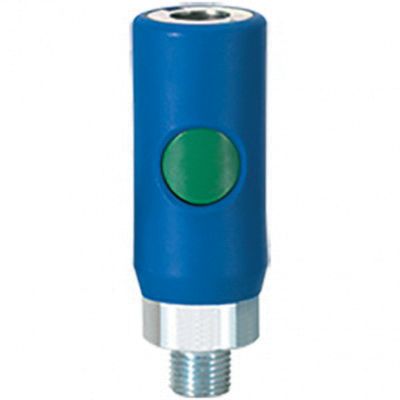 ERC071252 3/8 in Male Coupler MNPT, High Flow, 34 cfm Flow, 5‑158°F Rating