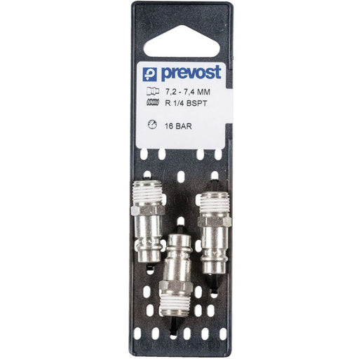 Prevost ERP 076251P3 High Flow Interchange Parallel Plug on Plate, 1/4 in, Tapered MNPT, Treated Ste