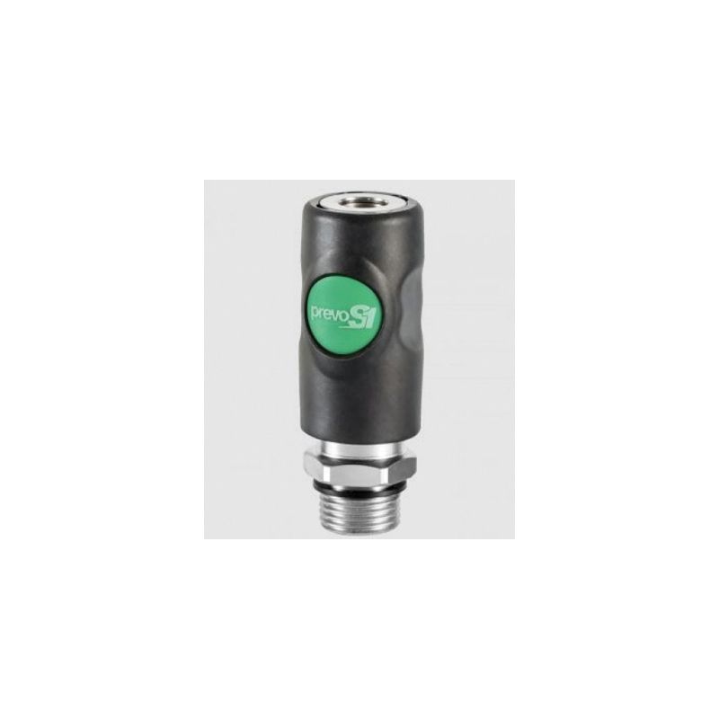 ESI071252 Composite 3/8 in MNPT Safety Coupler, 73 cfm Flow, 5‑158 °F Rating