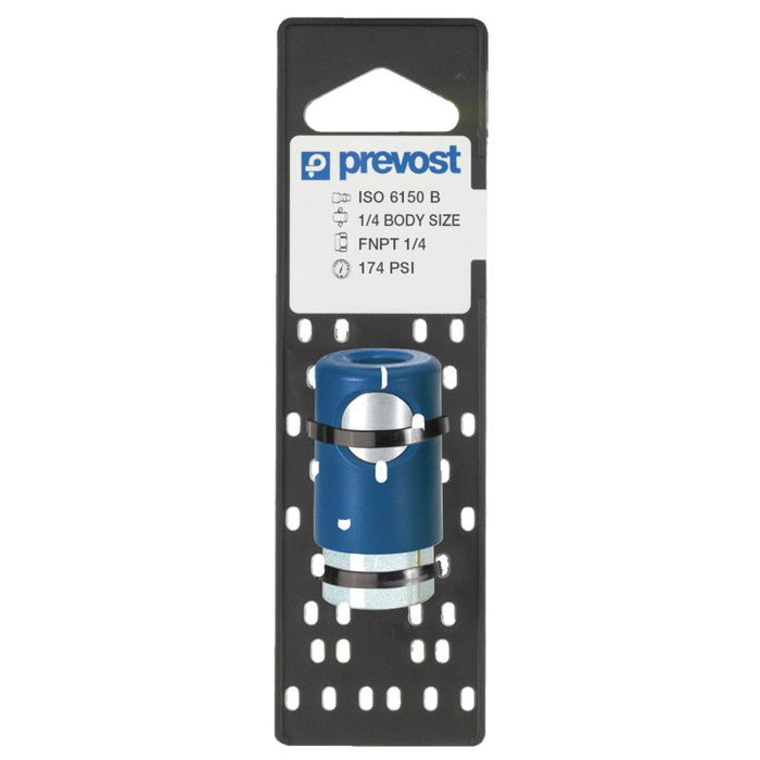 Prevost IRC 061202CP Industrial Interchange Regular Quick Coupler on Plate, 3/8 in, Tapered FNPT, St