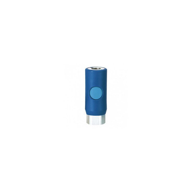 IRC081201 1/4 in FNPT Industrial Interchange Coupler, Blue Composite Body