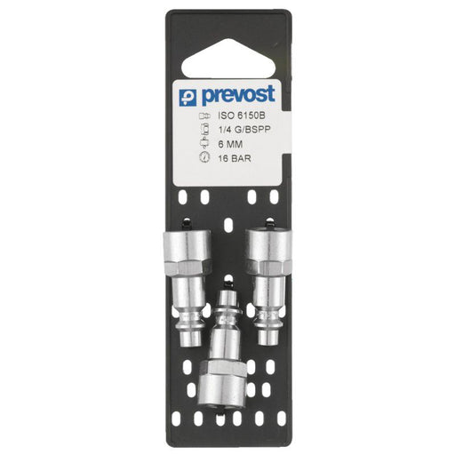 Prevost IRP 066201P3 Industrial Interchange Parallel Plug on Plate, 1/4 in, Tapered FNPT, Treated St