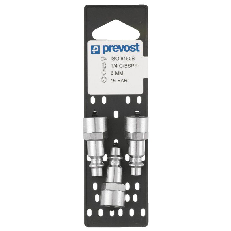 IRP066201P3 Industrial Interchange Parallel Plug on Plate, 1/4 in Tapered FNPT, Treated