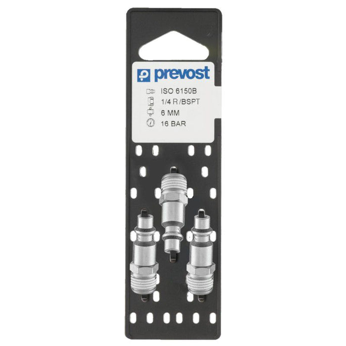 Prevost IRP 066251P3 Industrial Interchange Parallel Plug on Plate, 1/4 in, Tapered MNPT, Treated St