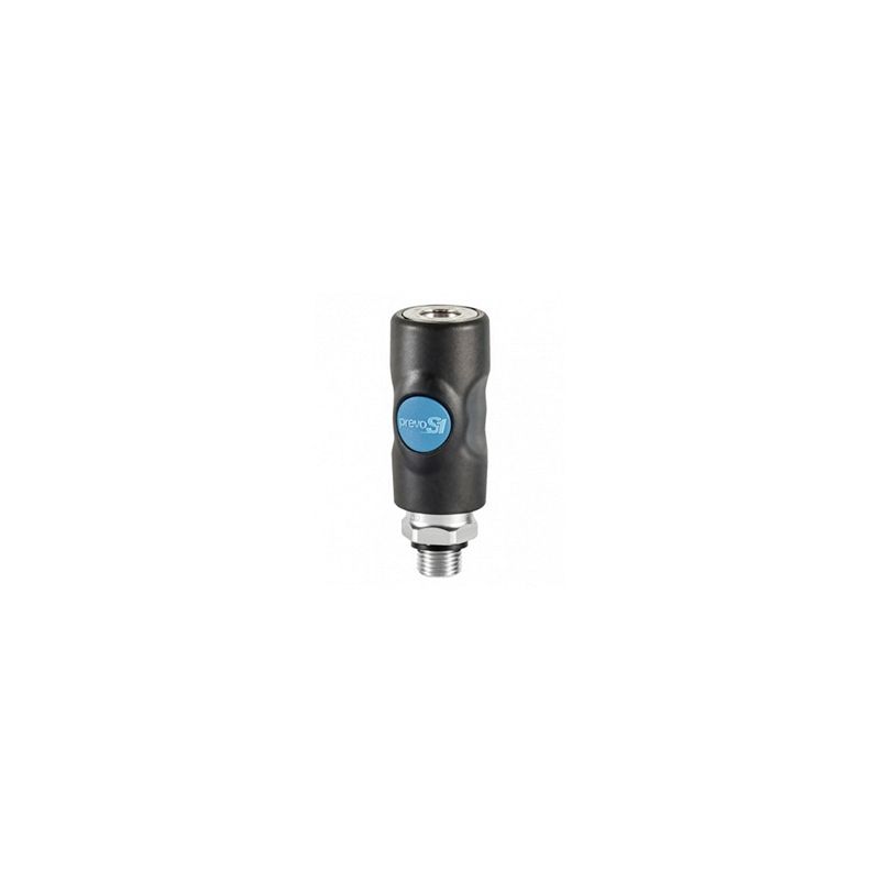 ISI061251 Industrial Interchange Coupler 1/4 in MNPT Composite Body