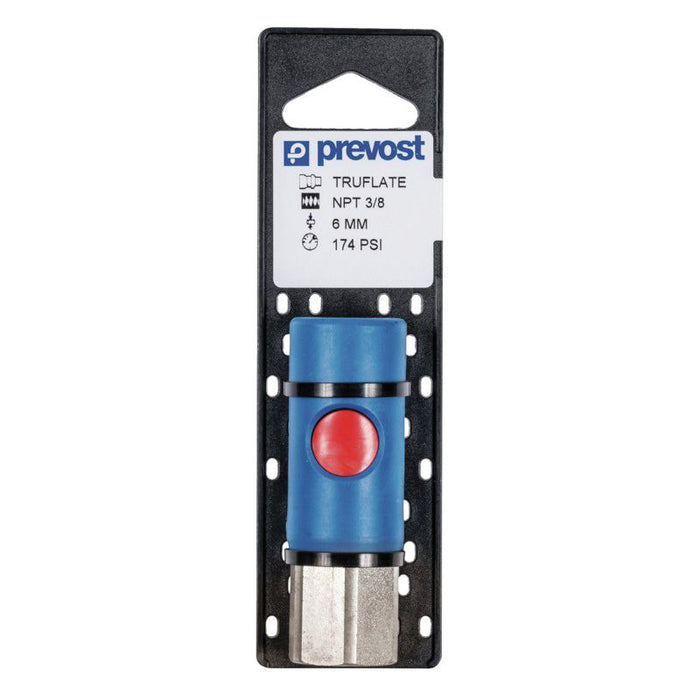 Prevost URC 061201CP Automotive Interchange Regular Quick Coupler on Plate, 1/4 in, Tapered FNPT, St