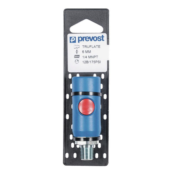 Prevost URC 061251CP Automotive Interchange Silicone-Free Regular Quick Coupler on Plate, 1/4 in, FN