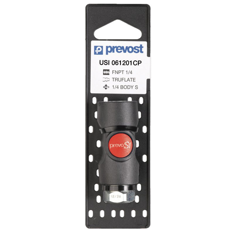 USI061201CP Push‑Button Safety Quick Coupler 1/4 in Tapered FNPT Polyester Composite