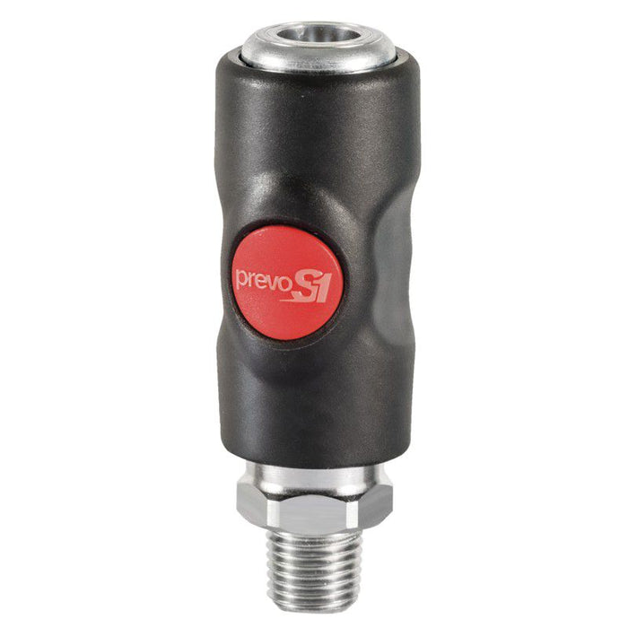 Prevost PrevoS1 USI 061251CP Automotive Interchange Safety Quick Coupler on Plate, 1/4 in, Tapered M