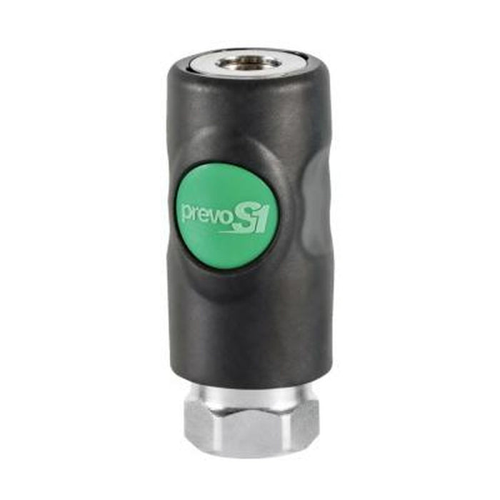 Prevost 1/4" Npt Female Green Button