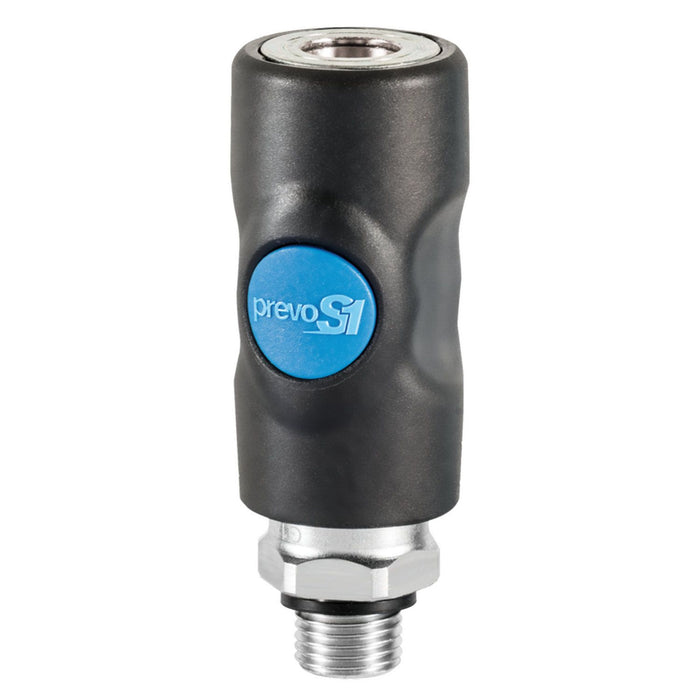 Prevost 1/2" Mnpt Safety Coupler Black/Blue — view 2