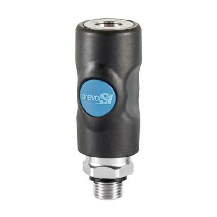 Prevost 1/2" Mnpt Safety Coupler Black/Blue — view 3