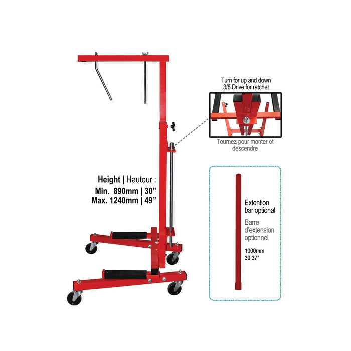 Pro-Tek Spray Equipment EQ-160DL Car Door Support, 30 to 49 in H, Steel