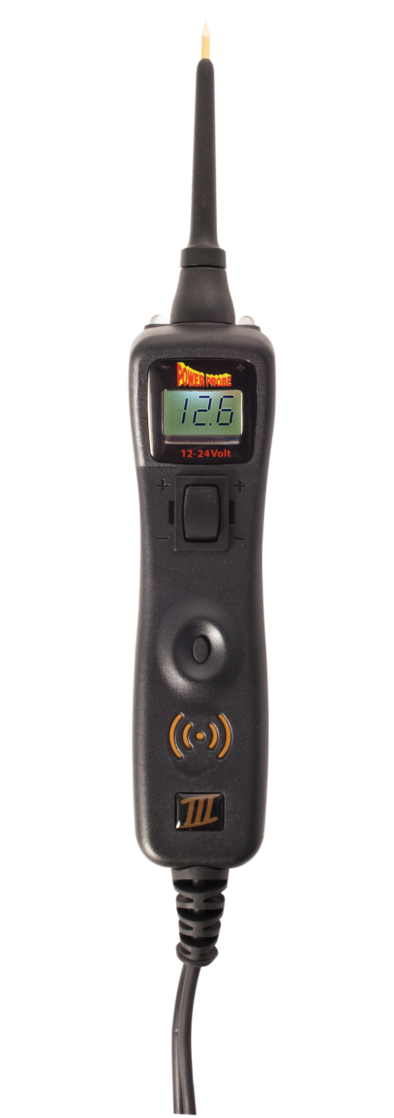 The Power Probe 3 is a Digital Voltmeter that works off of 12-24 Volt s