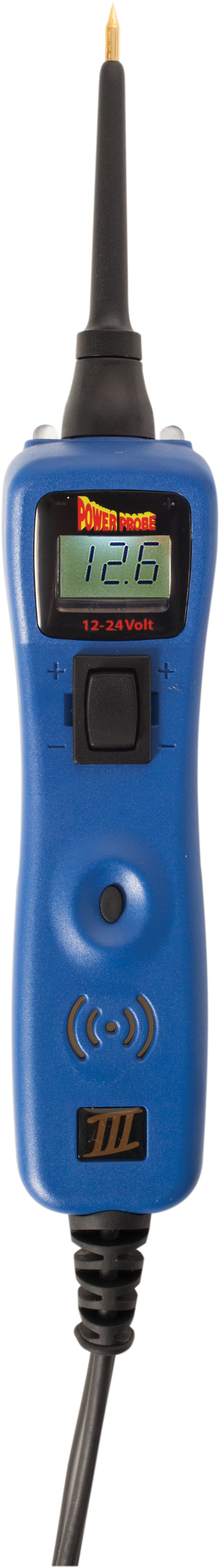 The Power Probe 3 is a Digital Voltmeter that works off of 12-24 Volt s