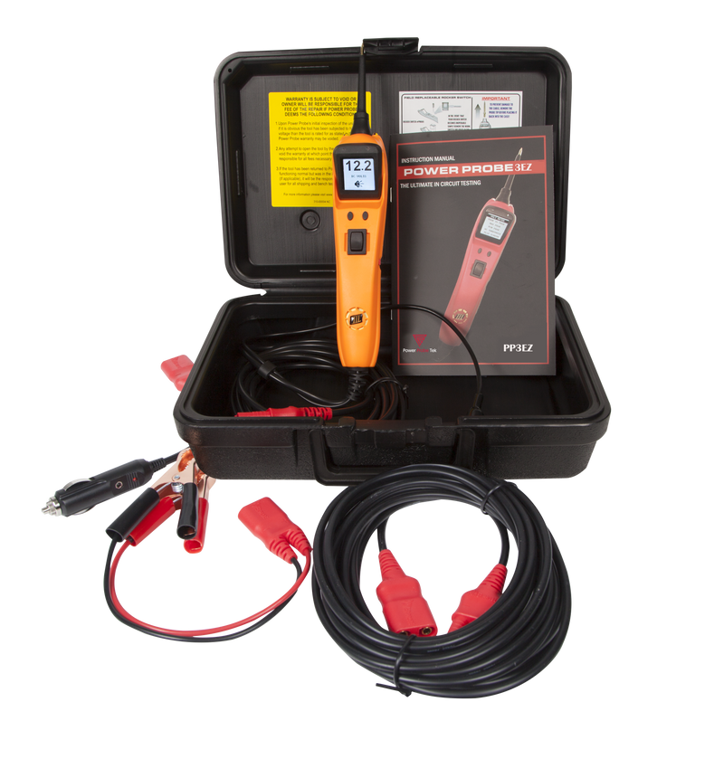 The Power Probe 3EZ is a Digital Voltmeter and works off of 12-24 Volt