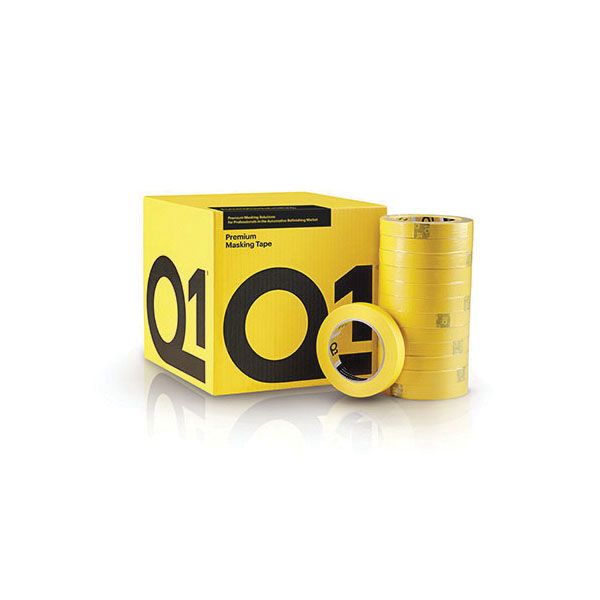 Q1 MT148 Premium Masking Tape, 55 m x 48 mm, 125 µm, Sun Yellow, 20 per case