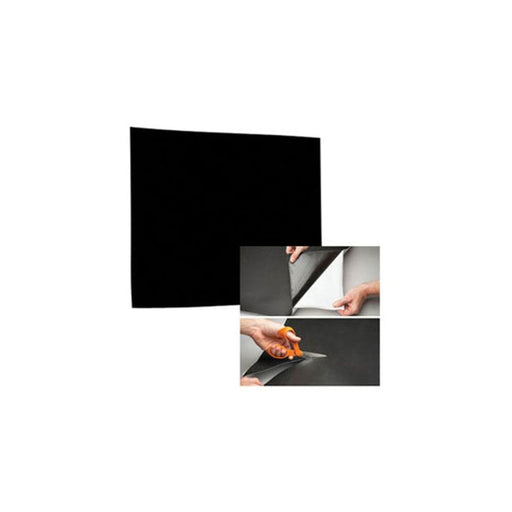 RBL Products, Inc. 128 Self-Adhering Paintable Sound Damping Pad, 12 x 12 in, Black