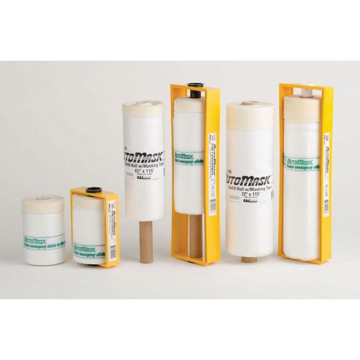 RBL Products, Inc. AutoMask 108 Roll-On Dispenser, 72 in W x 115 ft L, Dispenser Included (Y/N): Yes