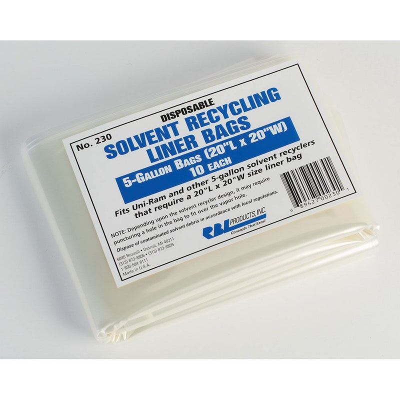 RBL 230 Solvent Recycling Liner Bag 5 gal 20 in L x 20 in W