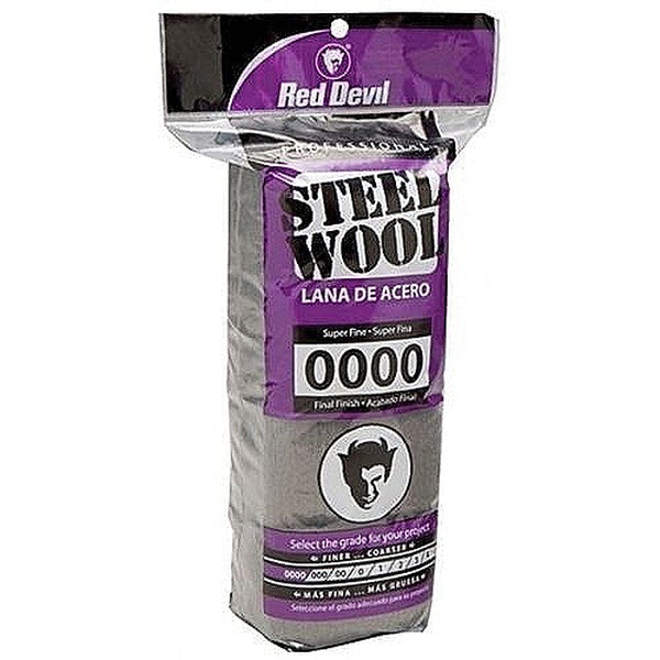 Red Devil® 0310 Final Finish Abrasive Wool, #0000, Super Fine Grade, Steel