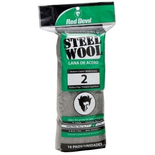 Red Devil 0315 Surface Prep Abrasive Wool, #2, Medium Coarse Grade, Steel