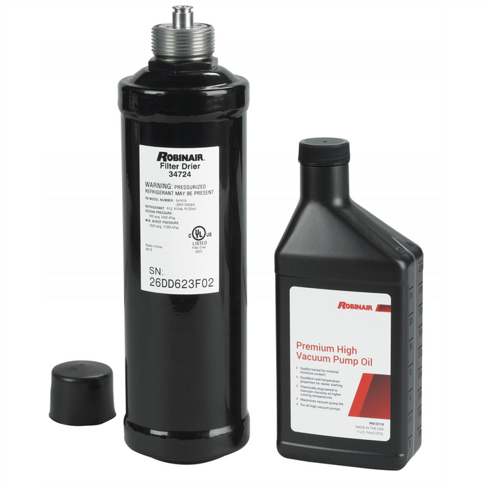 Robinair Maintenance Kit (1 Spin on Filter-Drier and 16oz Vacuum Pump Oil) — view 2