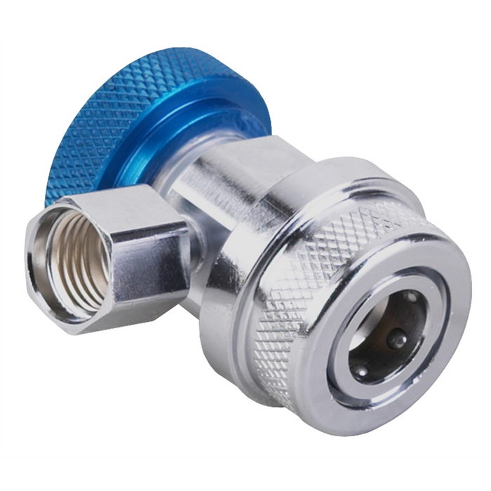Robinair Low-side manual coupler, blue actuator for R-134a — view 2