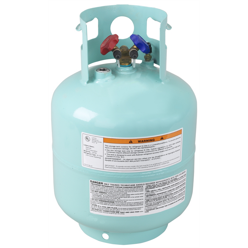 lb. Refillable Tank, D.O.T. Approved, for R-134a 12134A, 34700, 34100 Series