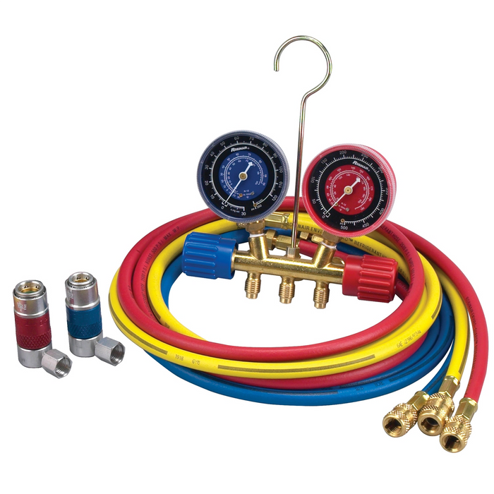 Robinair R134a Manifold Hose Gauge Coupler Kit — view 2